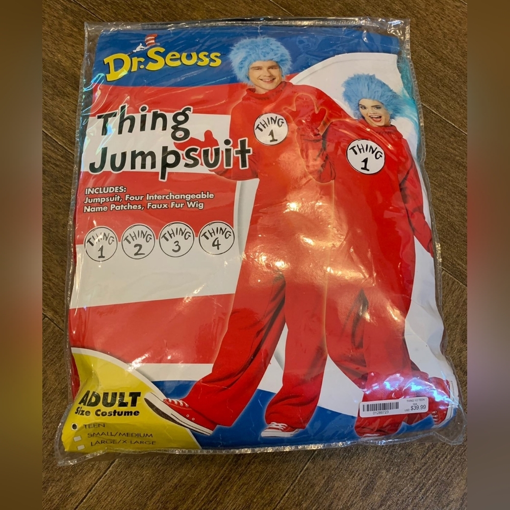 Dr.Seuss costume Thing‎ 1&2 SIZE TEEN Halloween Costume